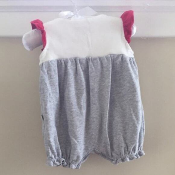 Baby Gap Red, White & Grey Romper 0-3 Months - Picture 6 of 6